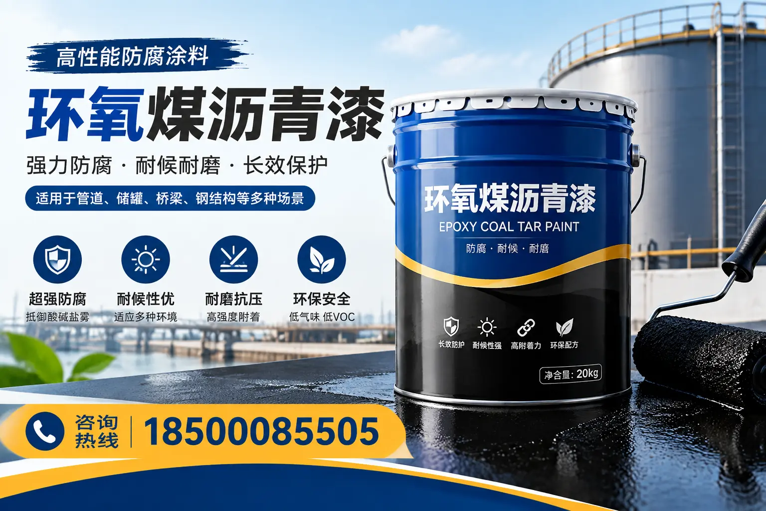 环氧煤沥青漆的施工步骤详解,厦门装修必备知识